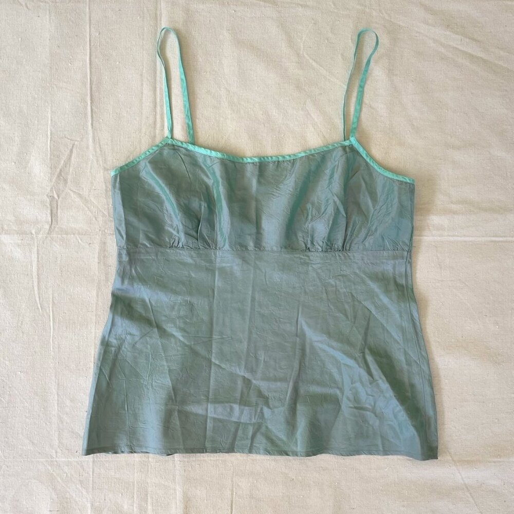 DOSA Camisole Top 100% Silk, NWOT Light Blue Iridescent, Dosa Size 2